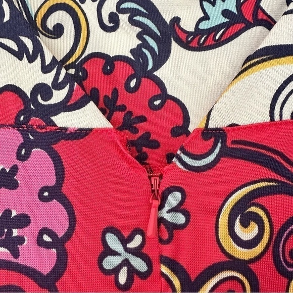 Lilly Pulitzer Silk Blend Paisley Floral Belted Dress - Picture 6 of 7